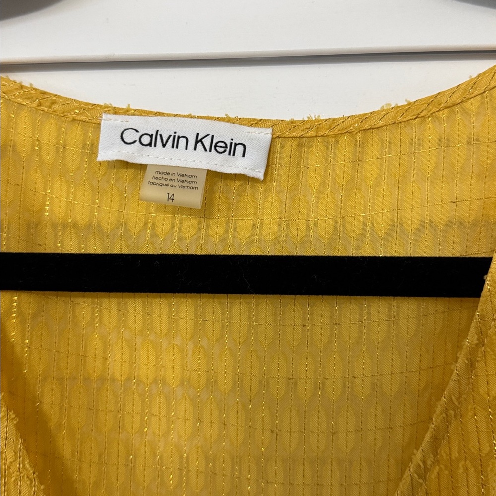 Calvin Klein Golden Yellow Dress - Picture 2 of 4